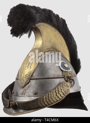 Schutzkleidung, Helme, Bayerische Helm Modell 1842 für Soldaten der Kürassiere, Additional-Rights - Clearance-Info - Not-Available Stockfoto