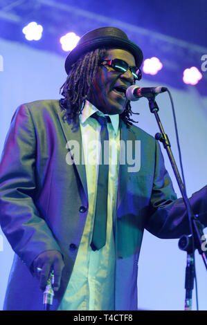 Neville Staple durchführen am Wickham Festival, UK. 15. August 2014 Stockfoto