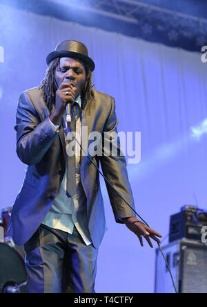 Neville Staple durchführen am Wickham Festival, UK. 15. August 2014 Stockfoto