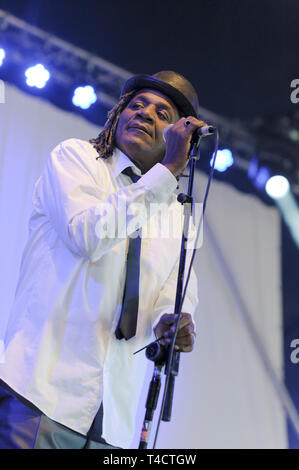 Neville Staple durchführen am Wickham Festival, UK. 15. August 2014 Stockfoto