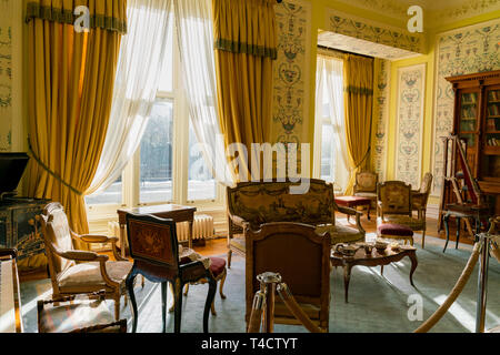Galway, 27.Oktober: Innenansicht des historischen Kylemore Abbey & Victorian Walled Garden am 27.Oktober 2018 in Galway, Irland Stockfoto