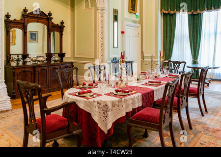 Galway, 27.Oktober: Innenansicht des historischen Kylemore Abbey & Victorian Walled Garden am 27.Oktober 2018 in Galway, Irland Stockfoto