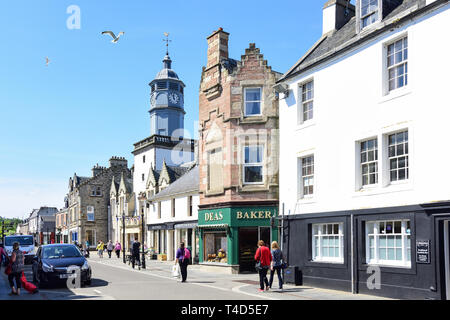 High Street, Dingwall, Highland, Schottland, Vereinigtes Königreich Stockfoto