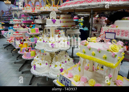 Party Kuchen an pasteleria Ideal Bäckerei in Mexiko City, Mexiko Stockfoto