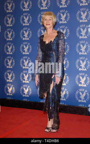 LOS ANGELES, Ca. Februar 07, 2004: Schauspielerin Helen Mirren bei der 56. jährlichen Directors Guild Awards in Century City, Los Angeles, CA. Stockfoto