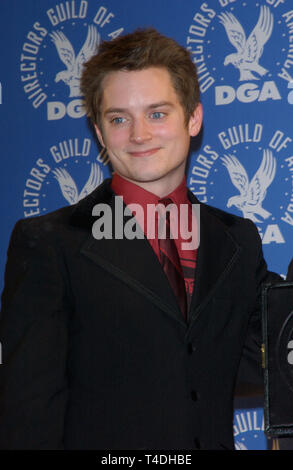 LOS ANGELES, Ca. Februar 07, 2004: Schauspieler Elijah Wood auf der 56. jährlichen Directors Guild Awards in Century City, Los Angeles, CA. Stockfoto