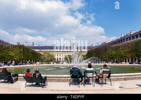 Garten des Palais-Royal - Paris, Frankreich Stockfoto