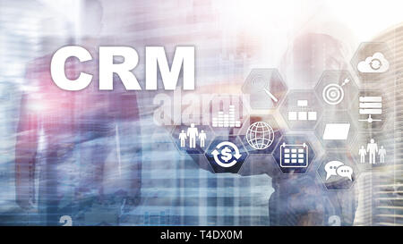 Business Kunden CRM-Management Analyse Service Konzept. Relationship Management. Stockfoto