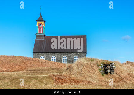 Hvalsneskirkja, Sandgerdi, Reykjanes, Sudurland, Island, Europa Stockfoto