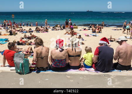 Weihnachtstag in Coogee, Sydney, NSW, Australien Stockfoto