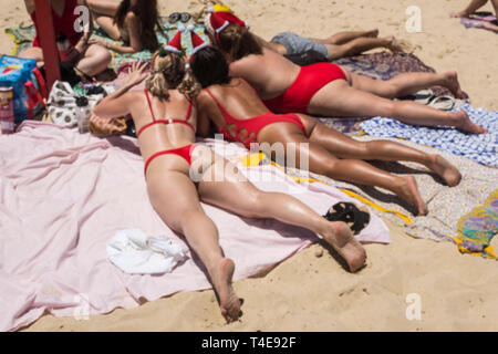 Weihnachtstag, coogee, Sydney, NSW, Australien Stockfoto