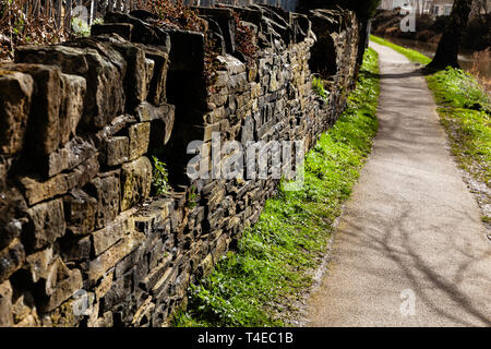 Trockenmauer Stockfoto