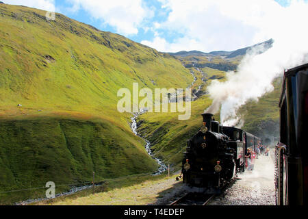 Die alte Dampflok Stockfoto