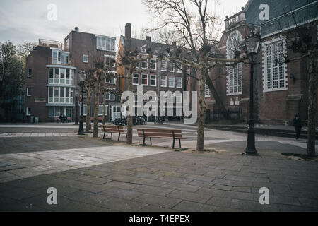 Klassische europäische Architektur. Stadtbild von Amsterdam, Holland Stockfoto