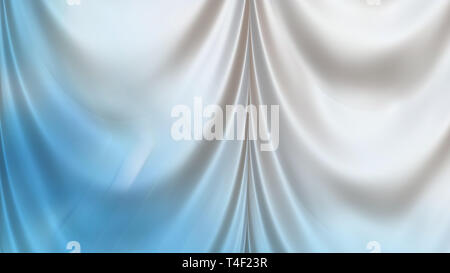Abstrakt Blau und weißen Vorhang Textur Hintergrund Stockfoto