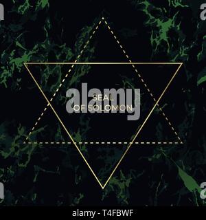 David Stern oder das Siegel Salomos. Jüdische unterzeichnen. Stock Vektor