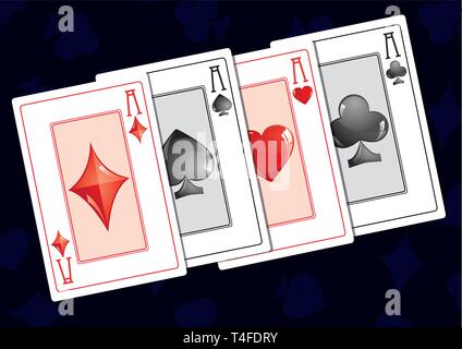 Quads Asse auf dunklem Hintergrund, Vector Illustration Stock Vektor