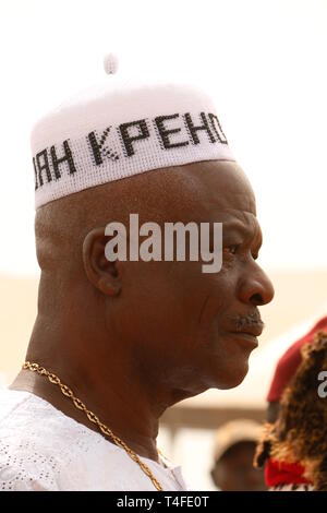 Voodoo festival Benin, ouidah am Strand, Rituale, Tanz, Gesang und Musik. Stockfoto