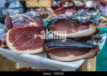 Mercado da Baixa tented Lebensmittelmarkt auf Praca da Figueira Stockfoto