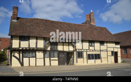 Maurer Hof aus dem 15. Jahrhundert auf Rother Straße, Stratford-upon-Avon, Warwickshire, jetzt eine Ferienwohnung Unterkunft Stockfoto