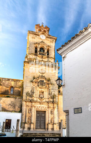 Iglesia de San Pedro Kirche, Arcos de la Frontera, Andalusien, Spanien Stockfoto