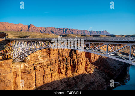 Navajo Brücke über den Colorado River in Arizona Stockfoto