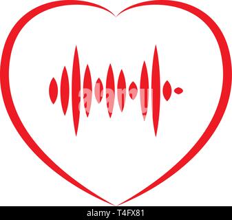 Heart beat Symbol Stock Vektor