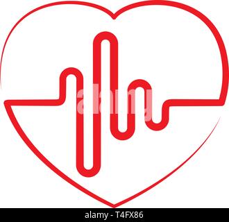 Heart beat Symbol Stock Vektor