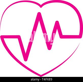 Heart beat Symbol Stock Vektor