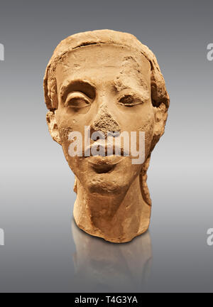 Statue Portrait Kopf der Nofretete. /Portratkopfe des Konigspaares Nofretete. /Ägypten 18. Dynastie (1340 v. Chr.) Berlin Neues Museum Kat.-Nr.: BIN 21348. Stockfoto