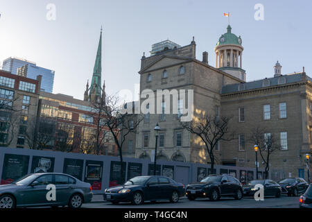 Der Schnittpunkt der König & Jarvis st gehört zu der Altstadt - das erste Viertel von Toronto. Es gibt viele historische Gebäude, die man gesehen haben muss! Stockfoto