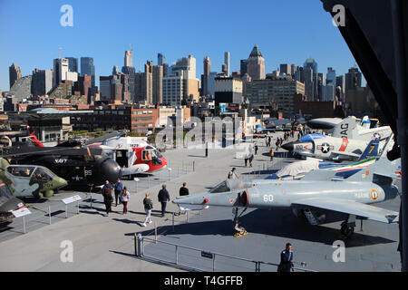 USS Intrepid Sea & Air Museum, New York City, USA Stockfoto