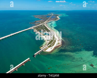 Straße 1 nach Key West in Florida Keys, USA Stockfoto