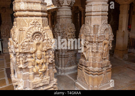 Chandraprabhu Jain Tempel Jaisalmer, Rajasthan, Indien Stockfoto