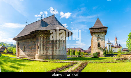 Gura Humorului Kloster, christlich-orthodoxen Kirche, Moldawien, Bukowina, Rumänien Stockfoto