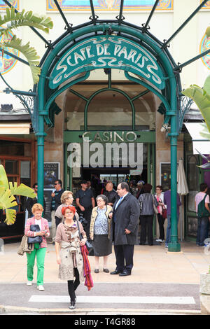 Café de Paris, Casino, Monte Carlo, Monaco, Cote d'Azur, Mittelmeer, Europa Stockfoto