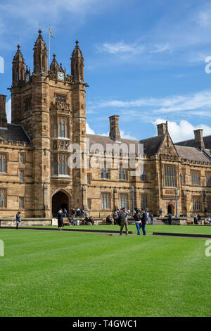 Australien erste Universität, an der Universität von Sydney in Sydney, New South Wales, Australien Stockfoto