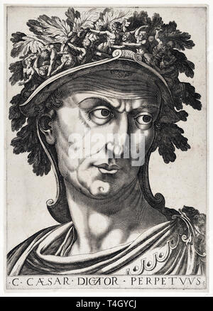 Julius Caesar Portrait, aus "Zwölf Caesars', Ätzen, C. 1610 Stockfoto