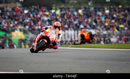 Valencia/Spanien - 11/17/2018 - #93 Marc Marquez (SPA, Honda) während der Qualifikation für die GP auf Ricardo Tormo Valencia Stockfoto