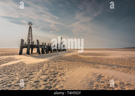 Der alte Pier in Lytham St Annes Stockfoto