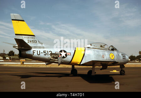 USAF United States Air Force North American F-86F Sabre Stockfoto