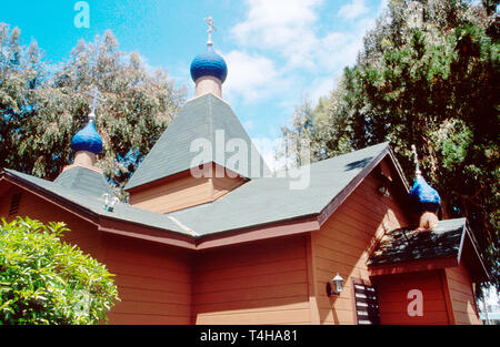 Monterey California, County Sea Waterside St. Seraphim Eastern Orthodox Church CA063, Besucher reisen Reise Tour Tourismus Wahrzeichen Stockfoto