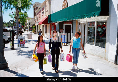 Ventura California, Main Street, Shopping Shopper Shopper Shop Shops Markt Märkte Marktplatz Kauf Verkauf, Einzelhandel Geschäfte Business Unternehmen, Stockfoto