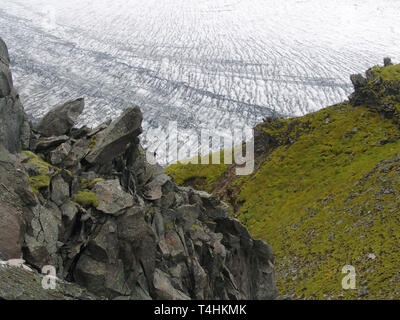 Skaftafellsjökull/Island Stockfoto