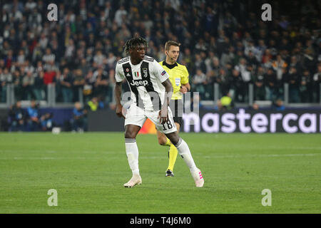 Turin, Italien. 16 Apr, 2019. Fußball, UEFA CHAMPIONS LEAGUE 2018-19 JUVENTUS VS AJAX 1-2 im Bild: kean Credit: Unabhängige Fotoagentur/Alamy leben Nachrichten Stockfoto