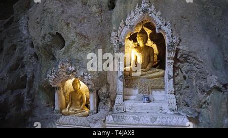 Buddha Höhle Khao lunag in phetchaburi Thailand Stockfoto