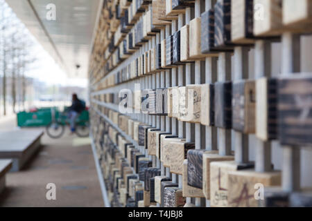 Pixel Wand, Queen Elizabeth Olympic Park, London, England, Vereinigtes Königreich. Stockfoto