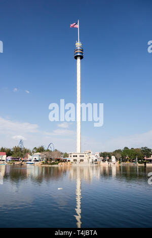 Sky Tower im Seaworld in Orlando, Florida Stockfoto