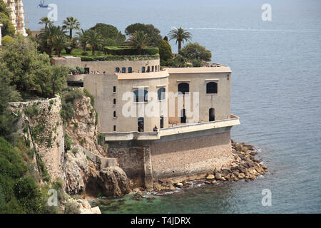 Ozeanographie Museum, Monaco-Ville, Monaco, Cote d'Azur, Mittelmeer, Europa Stockfoto