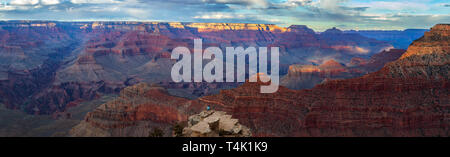 Sonnenuntergang am Grand Canyon National Park South Rim, Arizona, USA Stockfoto